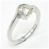 Image 2 : SV6-82 SILVER  MOISSANITE RING SIZE 6.5