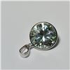 Image 2 : BZ604-69 14K  BLUISH GREEN MOISSANITE PENDANT