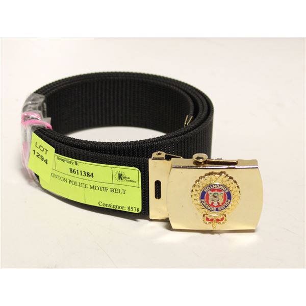 EDMONTON POLICE MOTIF BELT