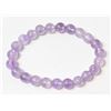 Image 1 : #367-NATURAL DREAM AMETHYST BEAD BRACELET 7.5"