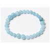Image 1 : #348-NATURAL LARIMAR WATER PATTERN BEAD BRACELET