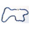 Image 1 : #279-NATURAL BLUE LAPIS LAZULI BEAD NECKLACE 20"