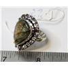 Image 1 : #145-NATURAL FIRE LABRADORITE RING SIZE 6.5