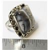Image 1 : #121-NATURAL DENTRIC OPAL RING SIZE 7