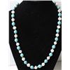 Image 1 : #19-FRESH WATER PEARL/BLUE TURQUOISE NECKLACE