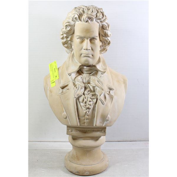 HEAVY BEETHOVEN BUST STATUE APPROX 24 TALL