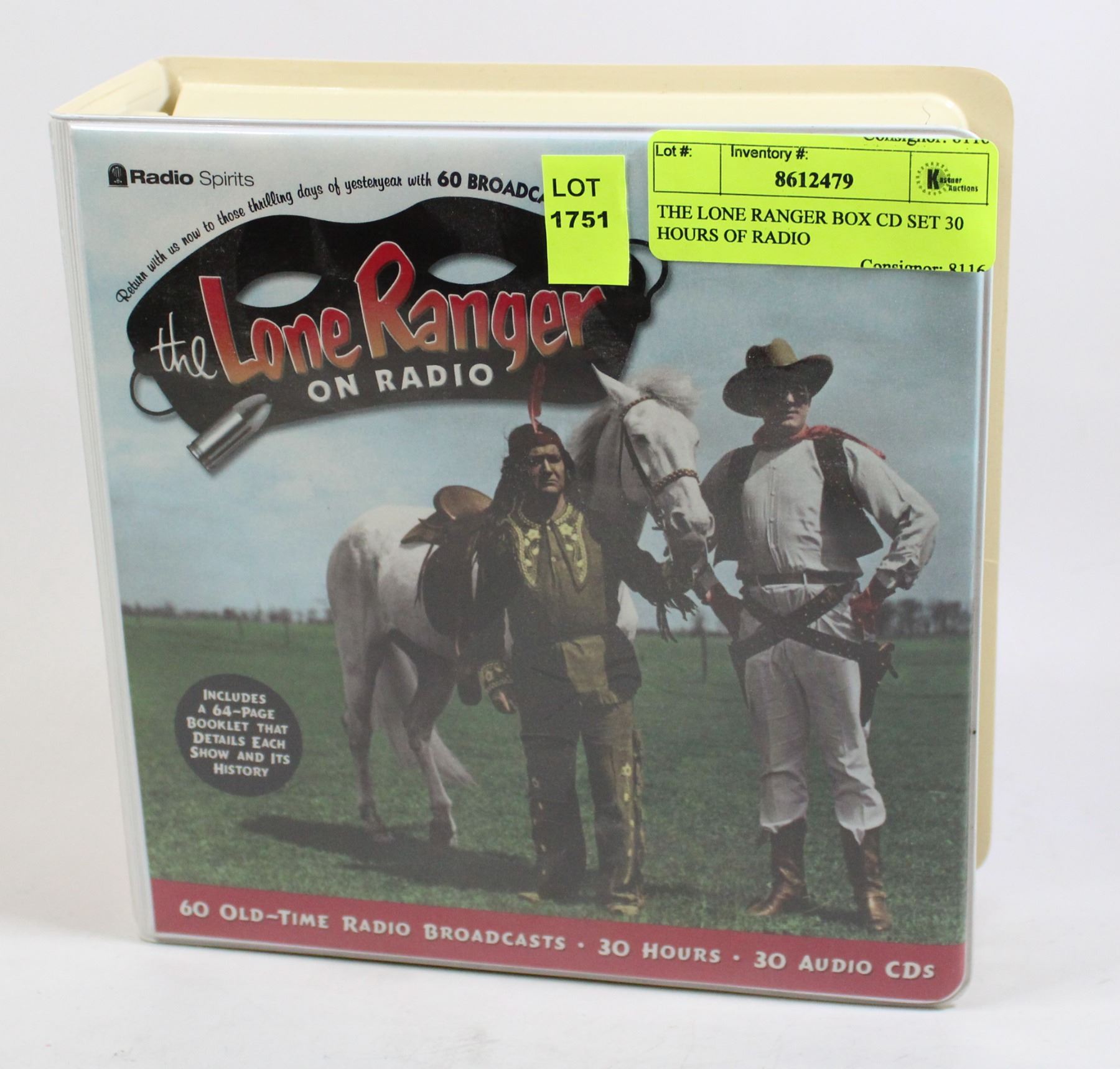 Lone Ranger Box Set Back THE LONE RANGER BOX CD SET 30 HOURS OF RADIO