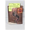 Image 1 : KOKAPELI BAND SMALL DARK BROWN WALLET BY SHAGWEAR