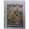 Image 1 : 1957 TOPPS #252 CARL ERSKINE BROOKLYN DODGERS