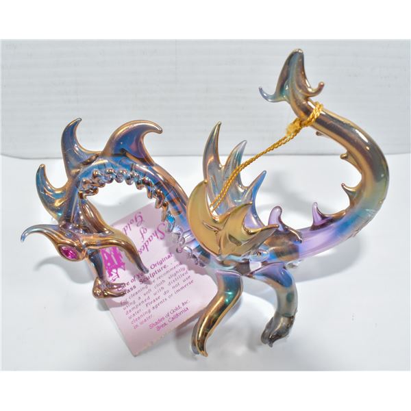 24 KT MOLTEN GLASS ARTISAN DRAGON