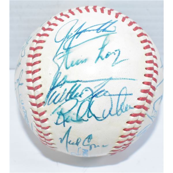 SIGNED BASEBALL UNKNOWN SIGNATURES