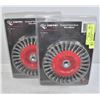 Image 1 : PAIR OF TAIPAN ORIGINAL TWIST KNOT WIRE WHEEL