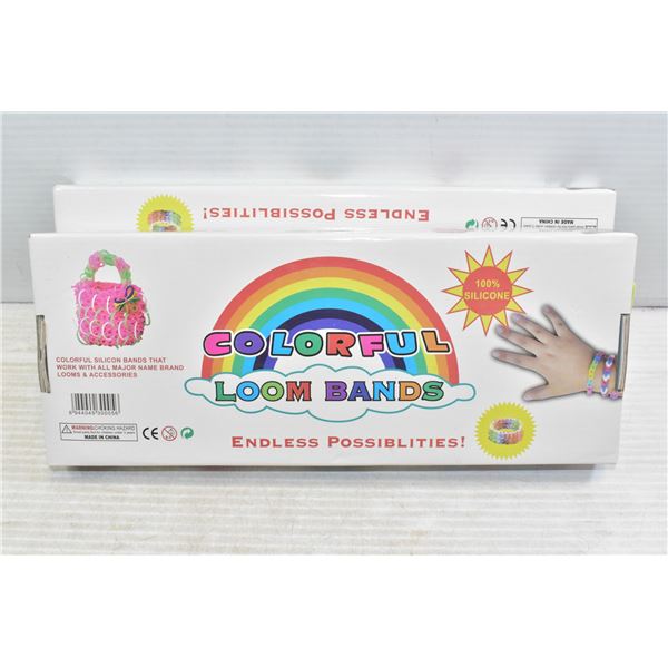 2 NEW COLORFUL LOOM BAND KITS IN BOX