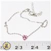 Image 1 : NEW CHOKER CHAIN WITH HEART PENDANT PINK