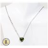 Image 2 : NEW CHOKER CHAIN WITH HEART PENDANT LIME