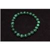 Image 1 : #342-NATURAL MALACHITE BEAD BRACELET 7.5"