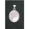 Image 1 : #87-NATURAL PINK ROSE QUARTZ PENDANT