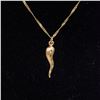Image 2 : 10K YELLOW GOLD CHAIN WITH PENDANT.