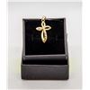 Image 1 : 10K YELLOW GOLD CROSS PENDANT.