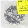 Image 1 : 1965 CANADIAN $1 SILVER COIN - PROOF LIKE
