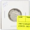 Image 1 : 1967 CANADIAN TWENTY FIVE CENTS - SILVER