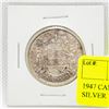 Image 1 : 1947 CANADIAN FIFTY CENT COIN - SILVER