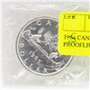 Image 1 : 1965 CANADIAN $1 SILVER COIN - PROOF LIKE