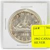 Image 1 : 1962 CANADIAN $1 DOLLAR COIN - SILVER