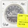 Image 1 : 1965 CANADIAN $1 DOLLAR COIN - SILVER