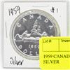 Image 1 : 1959 CANADIAN $1 DOLLAR COIN - SILVER