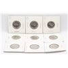 Image 1 : LOT OF 9 CANADIAN NICKELS - 1967