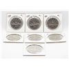 Image 1 : LOT OF SEVEN (7) CANADIAN DOLLAR COINS