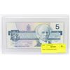 Image 1 : 1986 CANADIAN $5 BILL IN HARDCASE