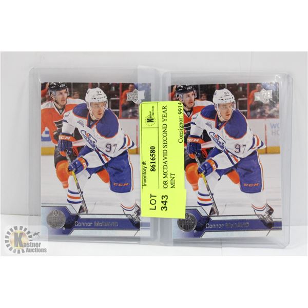 2 CONNOR MCDAVID SECOND YEAR CARDS