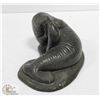 Image 1 : SOAPSTONE STYLE WALRUS & BABY SCULPTURE