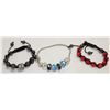 Image 1 : LOT OF 3 BEADED BRACELETS