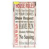 Image 1 : HOUSE RULES LARGE SIGN