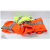 Image 1 : FLAT OF 4 VELCRO SAFETY VESTS