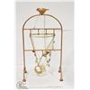Image 1 : METAL BIRD JEWELRY STAND WITH FANCY NECKLACES