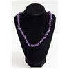 Image 1 : 20" LONG AMETHYST CHIPS NECKLACE