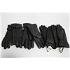 Image 1 : 4 PAIRS OF NEW LEATHER GLOVES - LADIES SIZE MEDIUM