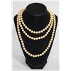 Image 1 : LONG STRAND OF CULTURED VINTAGE BEAUTIFUL PEARLS