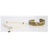 Image 2 : TIBETAN PEARL PRAYER BEADS AND CUFF BANGLE ESTATE