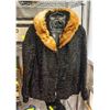 Image 2 : 2 VINTAGE FUR COATS MINK & LAMBS WOOL TOGETHER MED