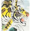 Image 4 : Chinese Watercolor on Paper Roll Tiger