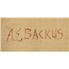 Image 7 : American Oil on Canvas Signed A. E. Backus