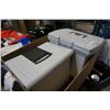 Image 5 : LOT OF HOCKEY JERSEYS, NEW H2X DRY SPORT SHIRTS AND 2 RUBBERMAID STORAGE BINS