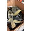 Image 2 : BOX OF LOAD STRAPS AND RATCHETS AND METAL WIRE