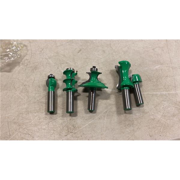 NEW 5 PIECE ROUTER BIT SET