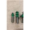 Image 2 : NEW 5 PIECE ROUTER BIT SET